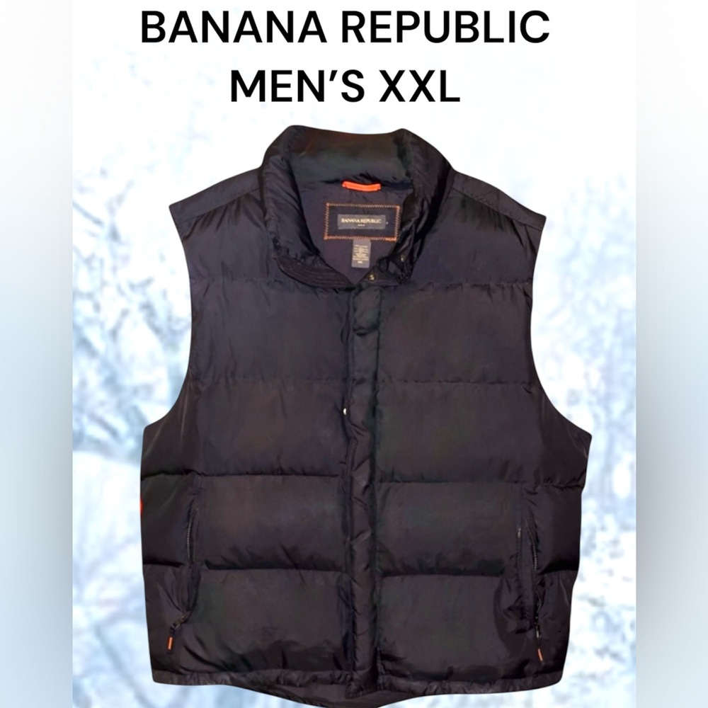BANANA REPUBLIC ▪️Black Mens Puffer Vest▪️ XXL